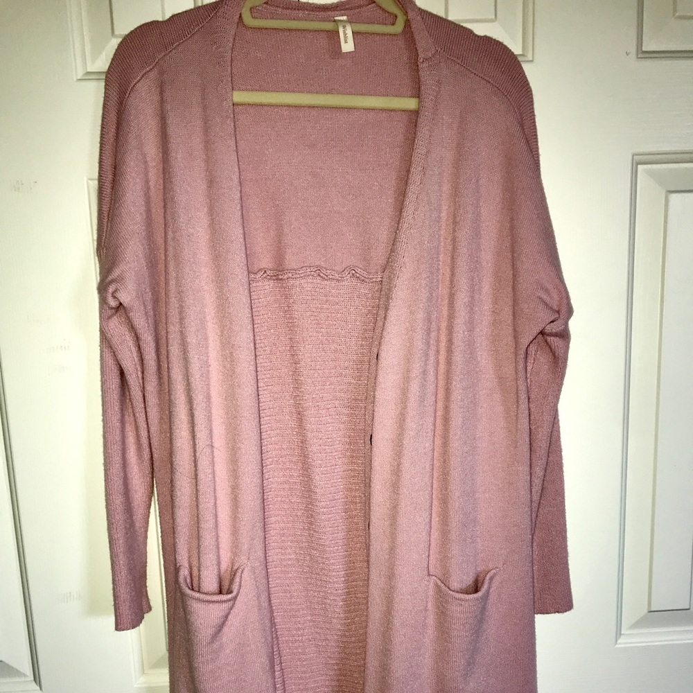 Light Pink Oversized Cardigan